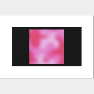 pink gradient aura grainy pattern Posters and Art